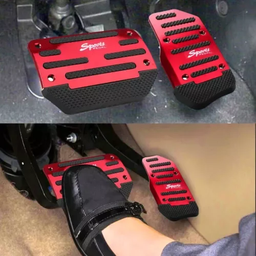 Dronehint 2x Red Non-Slip Automatic Gas Brake Foot Pedal Pad Cover Car Accessories Parts A (For: Acura) Parts