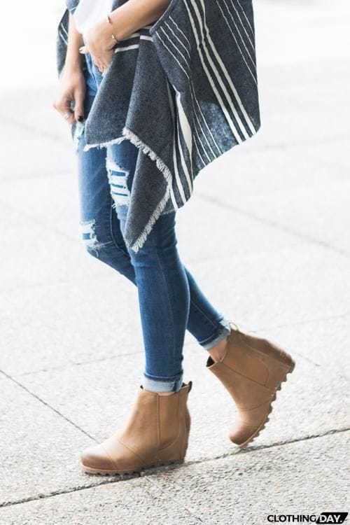 Vintage Wedge Non Shell Boots