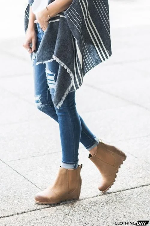 Vintage Wedge Non Shell Boots