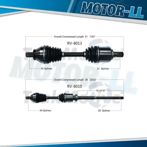 Dronehint Fits 2008-2012 Land Rover LR2 TrakMotive Front Left Front Right CV Axle Shaft (For: Land Rover) Parts