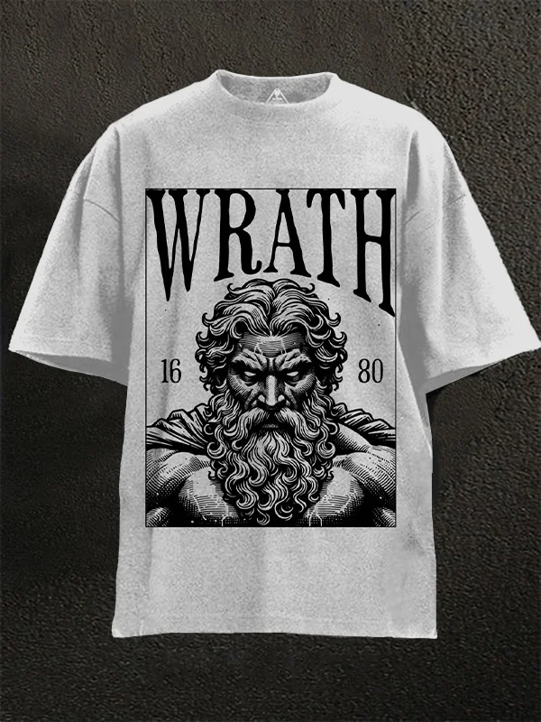 Men's Zeus Wrath 1680 Retro Art Print Casual T-Shirt