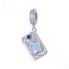 Tarot Card Pendant Charm for Bracelet and Necklace 925 Sterling Silver