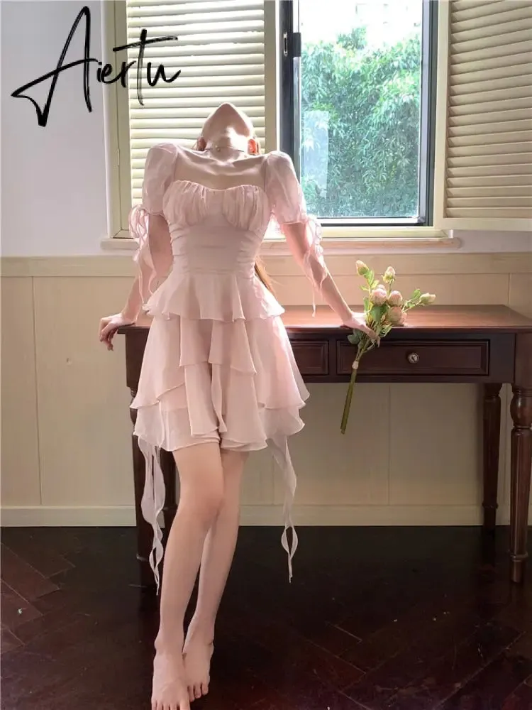green emerald velvet dress Pink Ethereal Essence Fairy Dress Fairycore aesthetic ethereal dresses main image 0