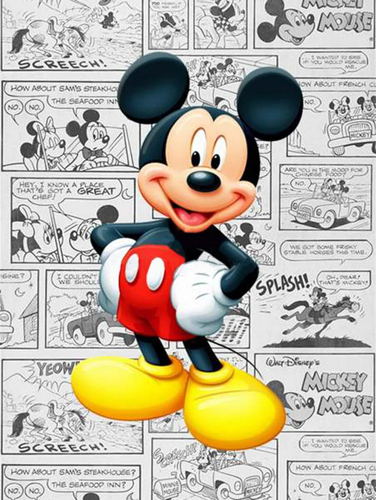 Disney Mickey 40*50CM (Canvas) Full Round Drill Diamond Painting gbfke