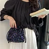 Stylish Sequins Cross Shoulder Bucket Bag