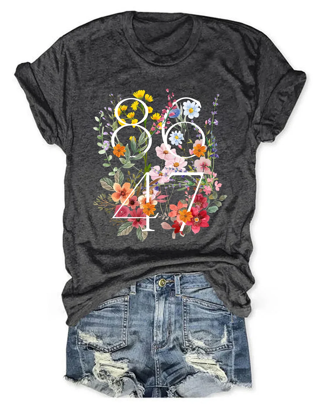 8647 Floral FDT T-shirt