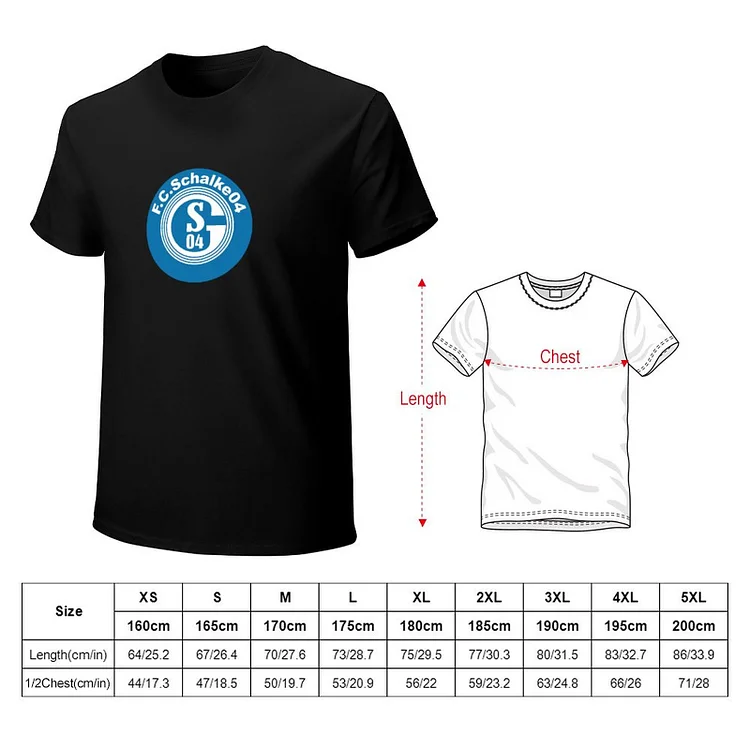 Schalke 04 Core Stretch Slim Cneck Gildan Tee T-Shirt Herren