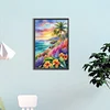 (40*60cm)Seaside Coconut Trees Flowers - Full Round Drill Diamond Painting