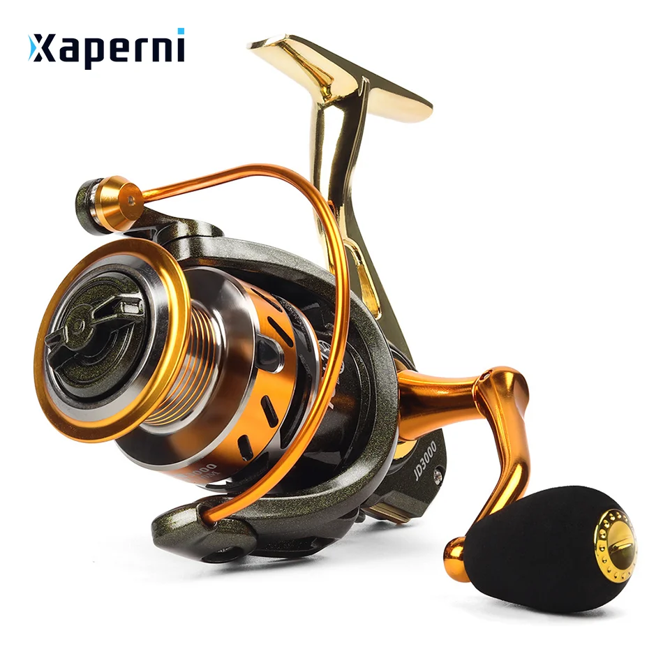 Xaperni Long-Casting Spinning Reel With Increased Line Capacity Latest Golden Shield Spinning Reel
