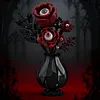 Gothic Floral Flower Model Set Eye-Catching Table Centerpiece Horror Skeleton Bouquet Building Set for Adults Kids Holiday Birthday Gift (Eyeball Flower)