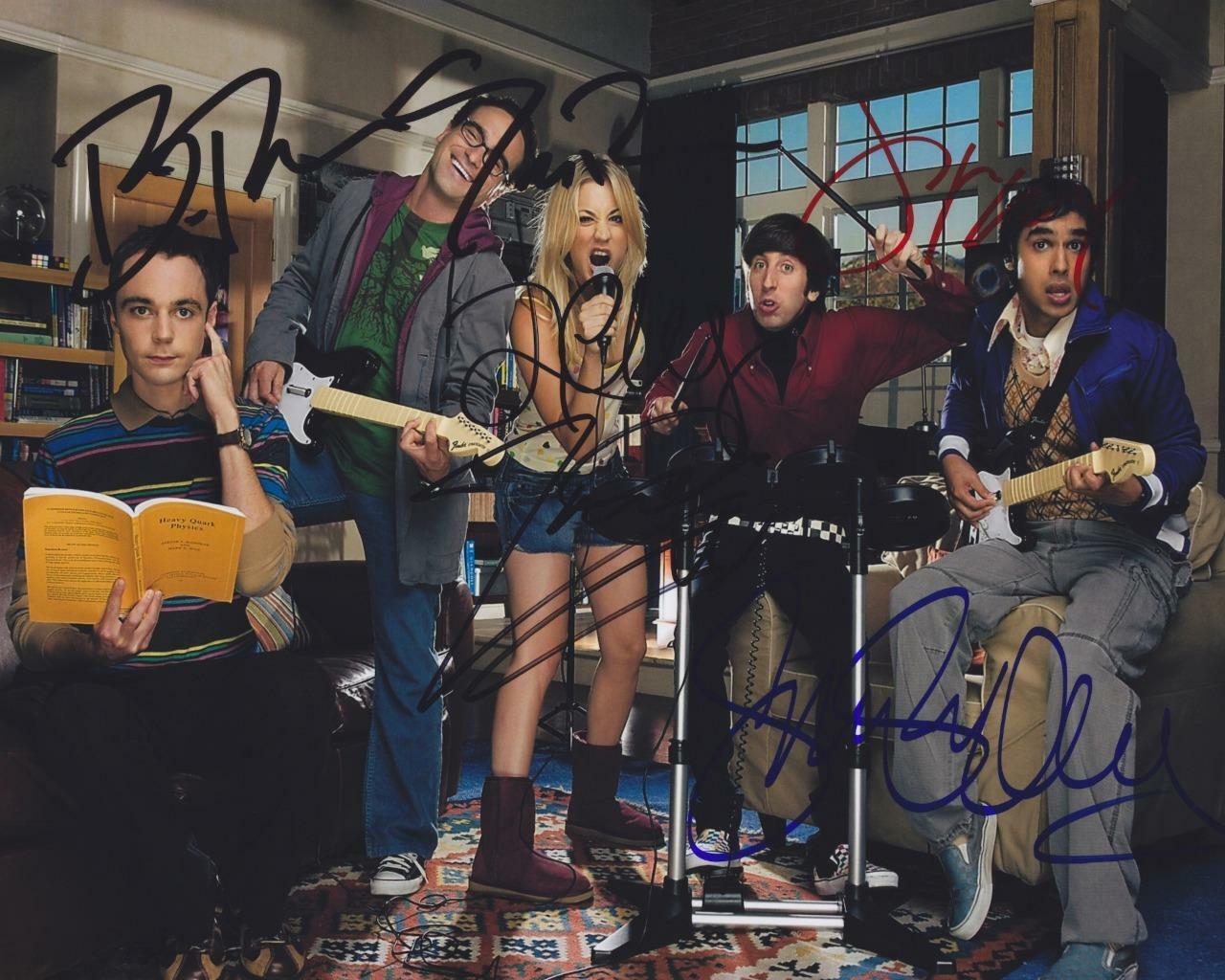 Big Bang Theory Cast SIGNED AUTOGARPHED 10 X 8