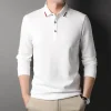 Men's High Quality Solid Color Loose Casual POLO Shirt