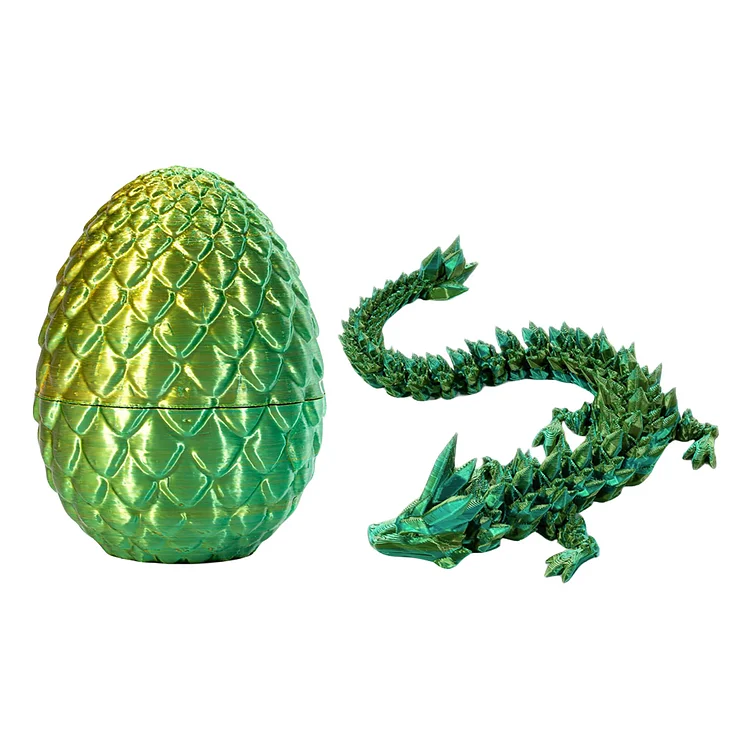 30cm 3D Printed Dragon in 13cm Egg Dragon Model Figure Best Gift for Autism/ADHD