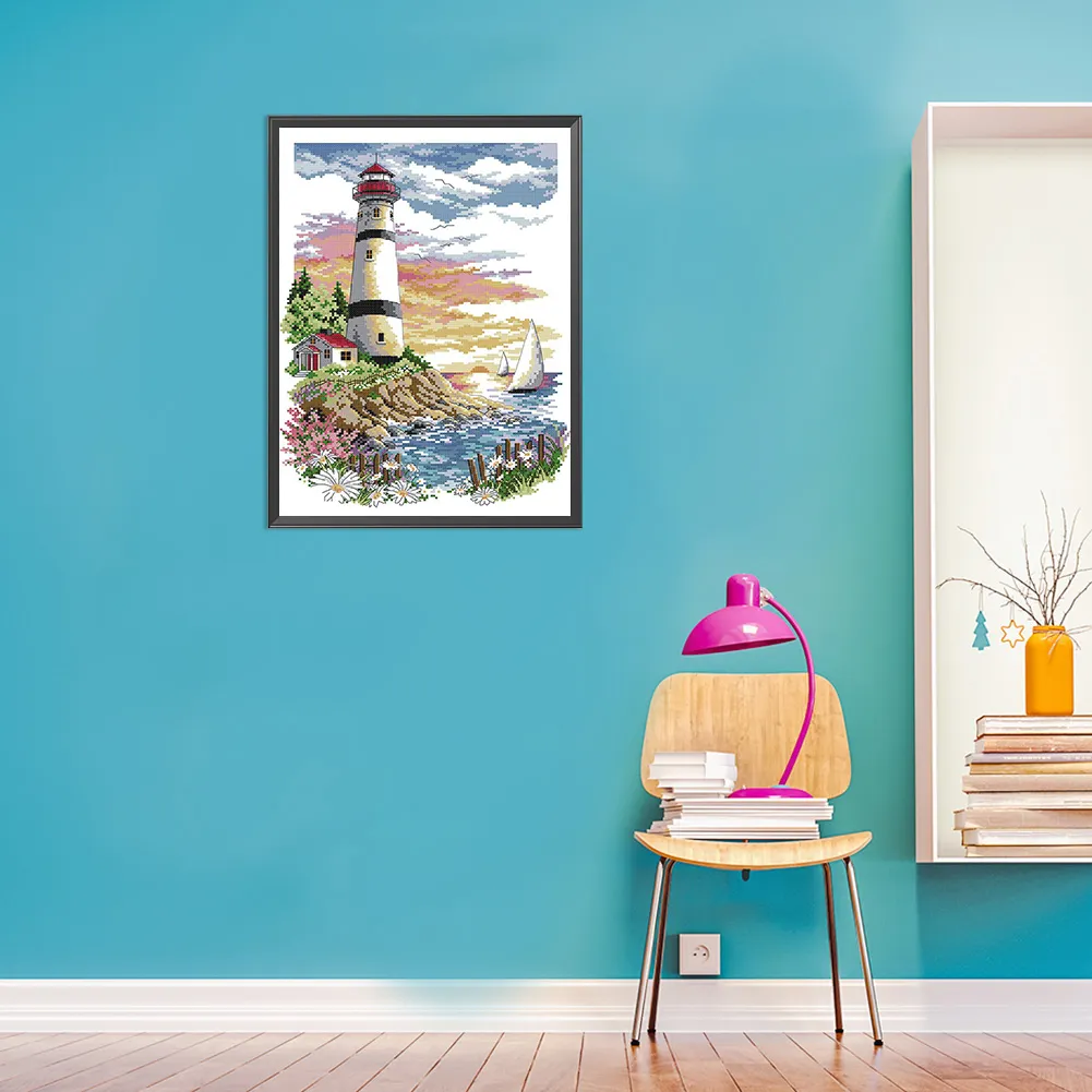 11ct Counted Cross Stitch - Lighthouse(40*50cm)