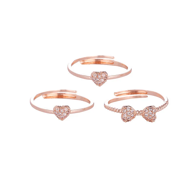 Love Heart Four-Leaf Clover 3 in 1 Ring