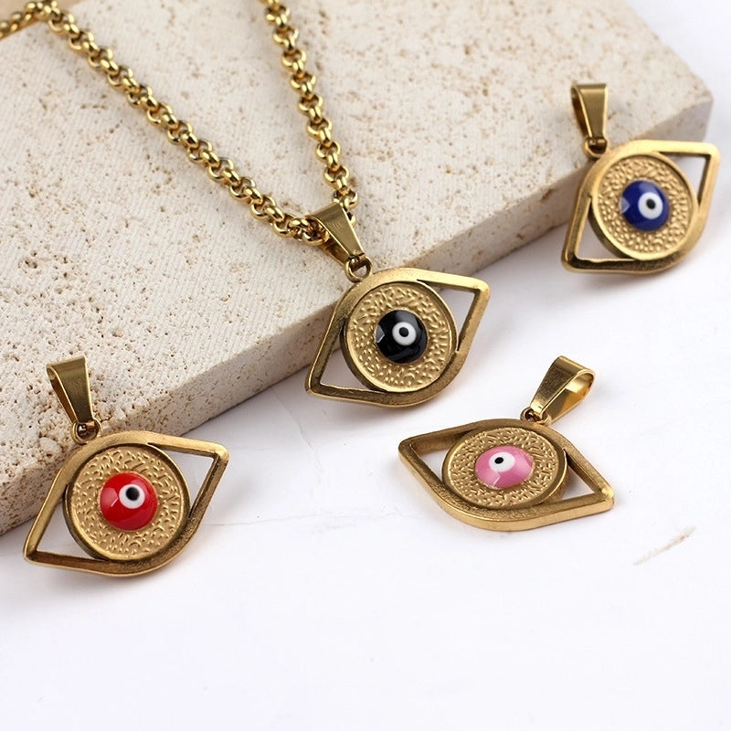 1 Piece 304 Stainless Steel Devil’s Eye Pendant