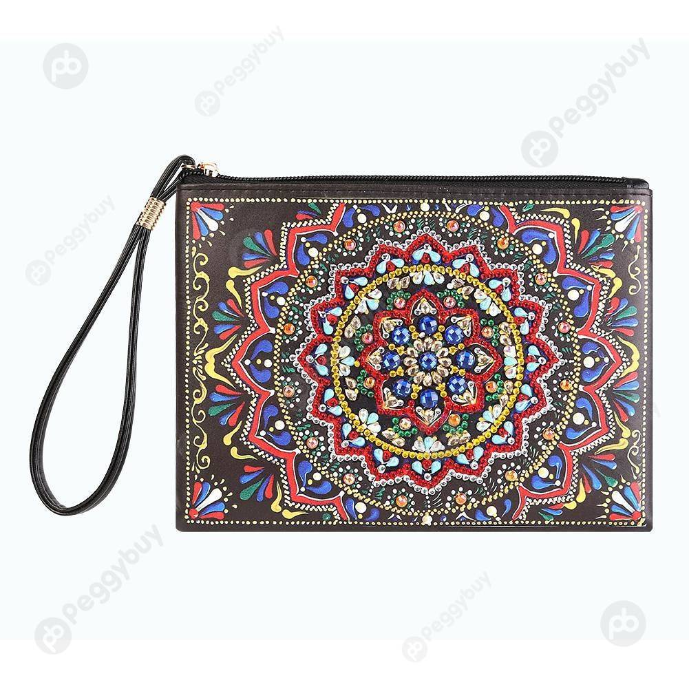 

Mandala-DIY Creative Diamond Wristlet Bag, 501 Original