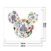 Mickey Head - 11CT Stamped Cross Stitch - 46*56cm - Disney
