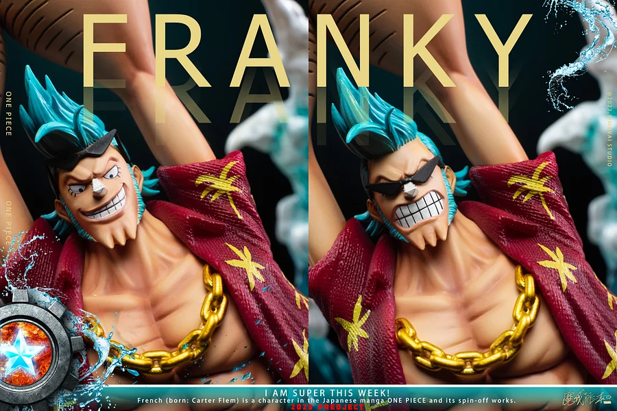 こいGGーStudioフランキー One Piece GG Studio Franky Resin Statue – ClubHouse Statues