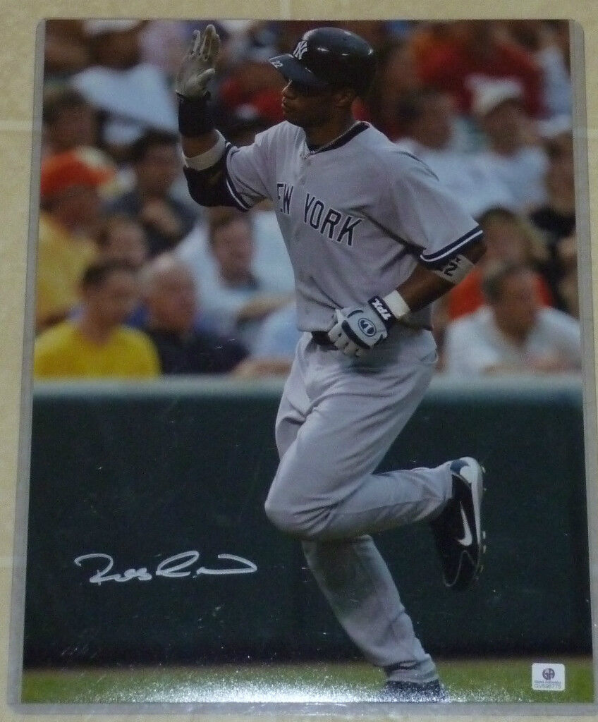 Robinson Cano auto Photo Poster painting 11x14 New Tork Yankees GAI COA 09 World Series signed