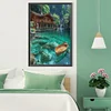 Diamond Painting-DIY Full Round Drill Beach House(40*60CM)