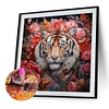 >SALE<5D DIY Full Round Drill Partial AB Diamond Painting Tigera Kit 45x45cm