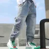 Kid Boys Casual Pants  Spring and Autumn Trend Washed Jeans Pants