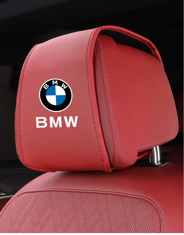 Car Seat Headrest Leather Cover Seat Head Cap