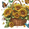 Diamond Painting Acrylic Sunflower Basket DIY Diamond Painting Hanging Pendant for Adults