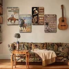4PCS Cowboy - Vintage Metal Signs Set - 20*30cm - Western