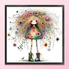 Quirky Girl-14CT Counted Cross Stitch 40*40cm/15.75*15.75in
