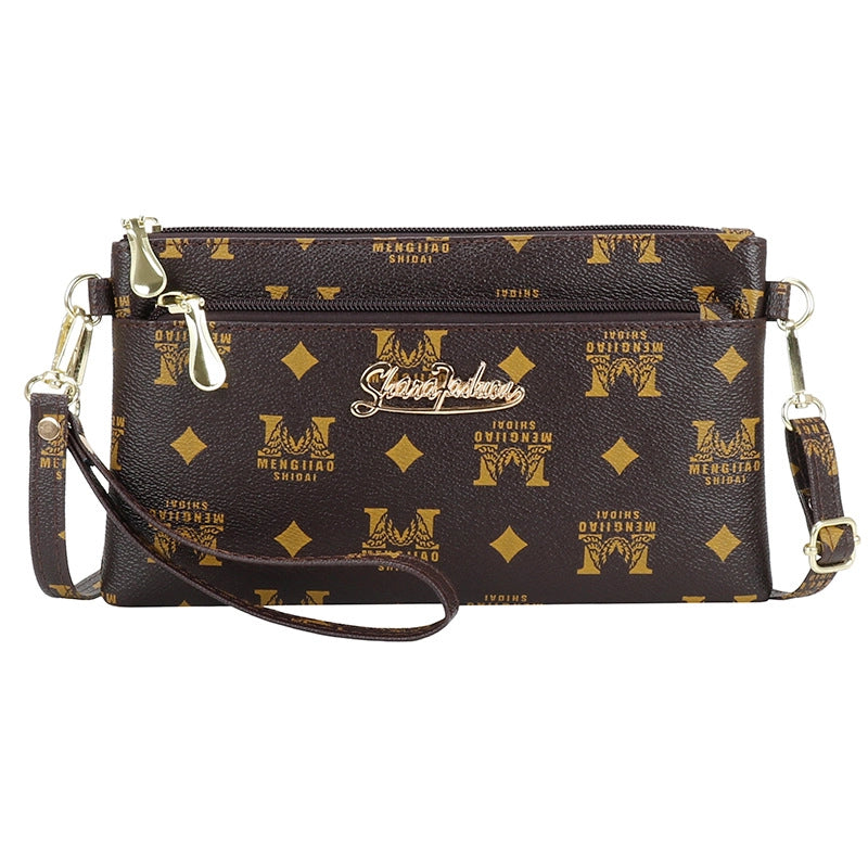 Women’s Small PU Solid Color Elegant Streetwear Square Zipper Square Bag