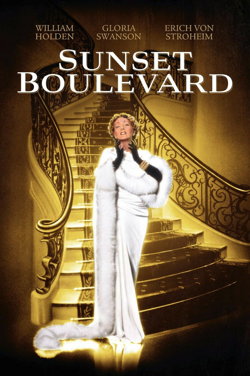 NEW SUNSET BOULEVARD MOVIE Art print Silk poster Home Wall Decor