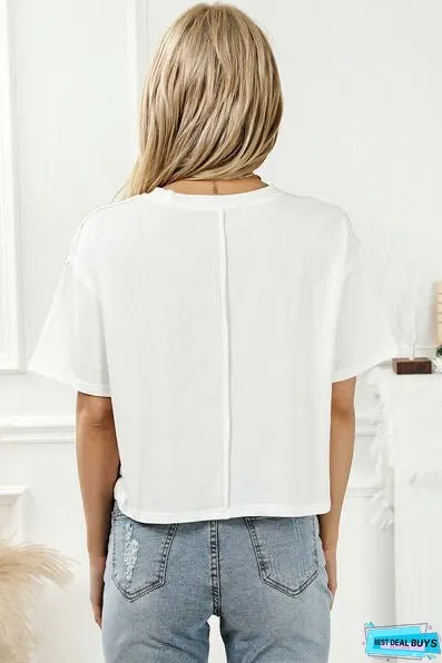 IN DOLLY WE TRUST Round Neck T-Shirt