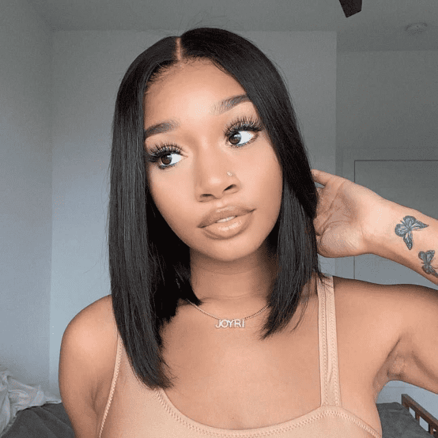 The Only Glueless Lace Human Hair Bob Wig Natrual Hair line 15A Grade  13x4/4x4 Lace Wig