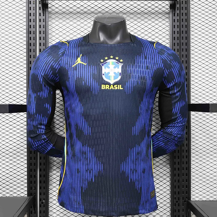 Player Edition - Brazil 2026 World Cup Away Long Sleeves Football Jersey 1:1 Thai Quality