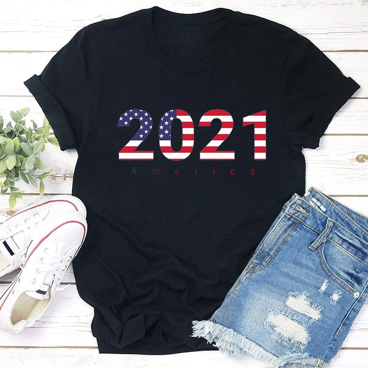 2021American flag independence Day  T-shirt Tee - 02014