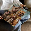 Funny Cat-11CT DIY Stamped Cross Stitch Shopping Bag 40*40cm tapestrymarket