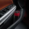 2Pcs Mini Car Trash Can with Lid Leakproof Vehicle Trash Bin Small Car Dustbin