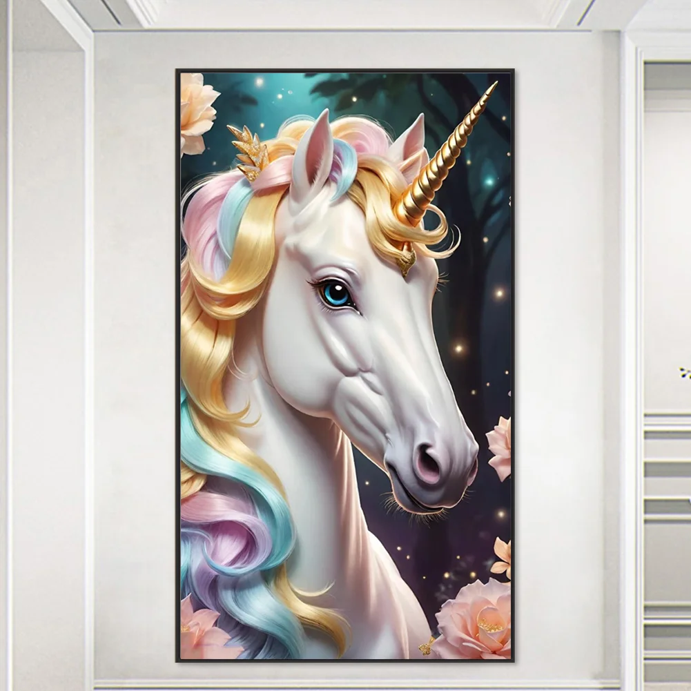 Diamond Painting - Full Round Drill - Unicorn(Canvas|40*70cm)