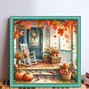 Autumn Courtyard-11CT Stamped Cross Stitch 40*40cm tapestrymarket