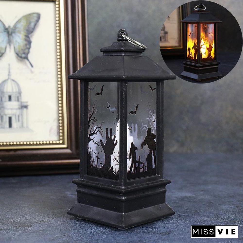 Halloween Simulation Flame Oil Lamp