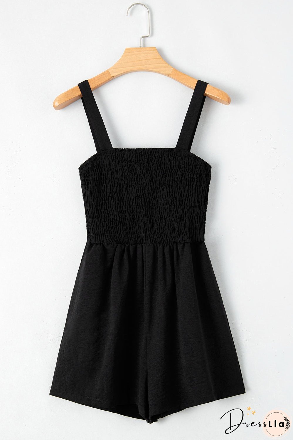 Casual Smocked Sleeveless Romper