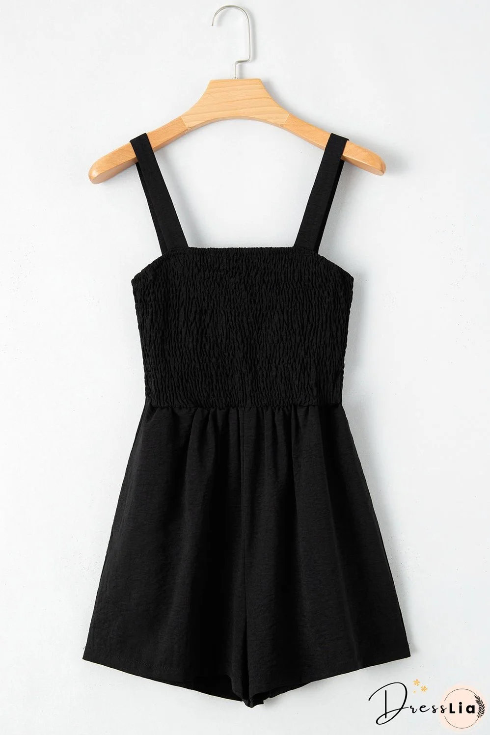 Casual Smocked Sleeveless Romper