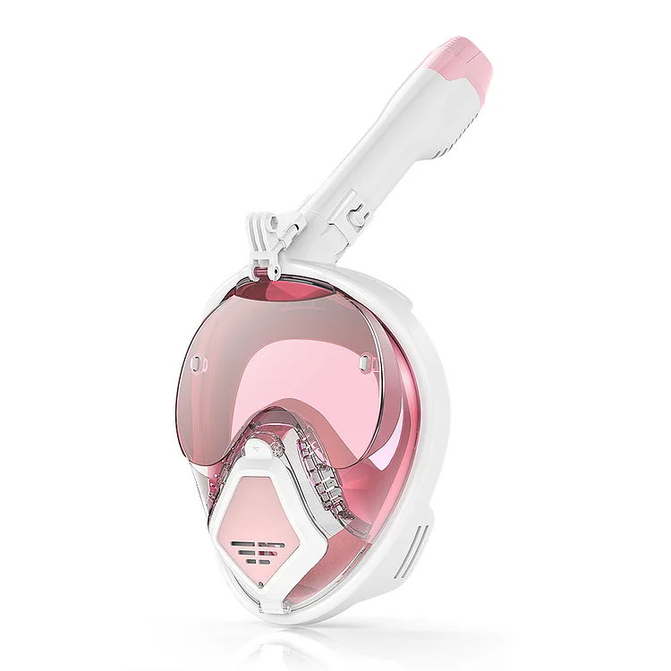 JUNHAIINS Full Face Snorkel Mask Scuba Diving Mask for Adult Goggles Underwater 180&deg; View Transparent Swimming Sunshade Lens