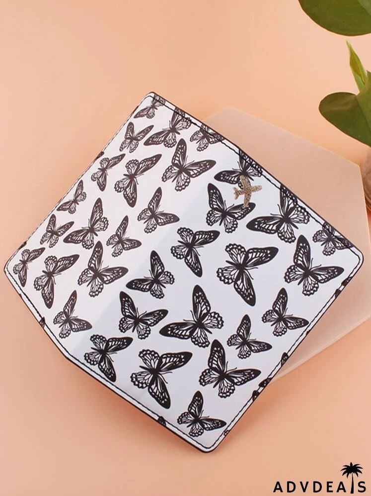 Allover Butterfly Graphic Passport Case