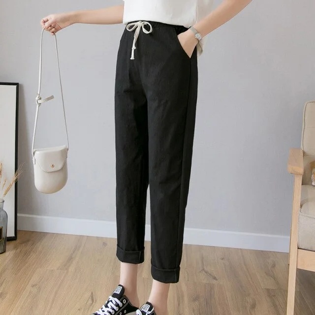 Length Casual Trousers Pencil Casual Bottom