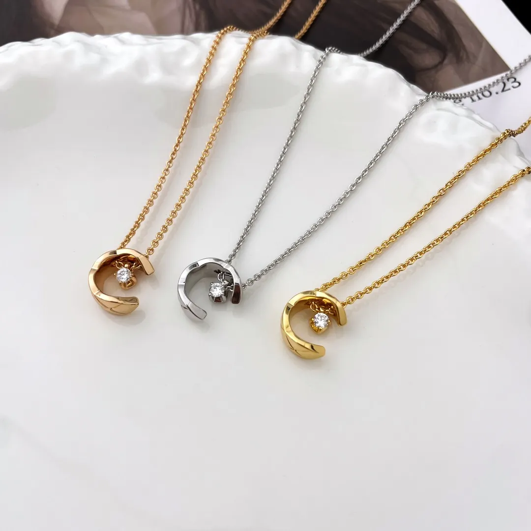 Chanel Coco Collier Necklaces Half Moon Style Three Colors Options
