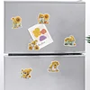 6Pcs Diamond Painting Acrylic Sunflower Skull Fridge Magnet