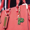 DIY Pocket Mirror Handmade Gem Keychains Letters Lady Bag Pendant 60x70mm (P)